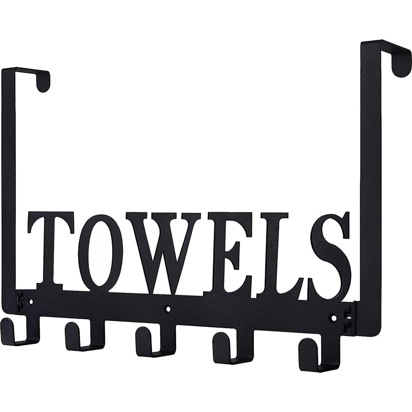 IZEYNO Over the Door Hooks, Door Mount Towel Holder, Towel Rack for Bathroom, Bedroom, Kitchen